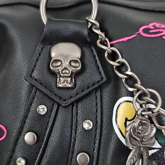 Ed Hardy NWT Charms Satchel - Picture 3 of 10